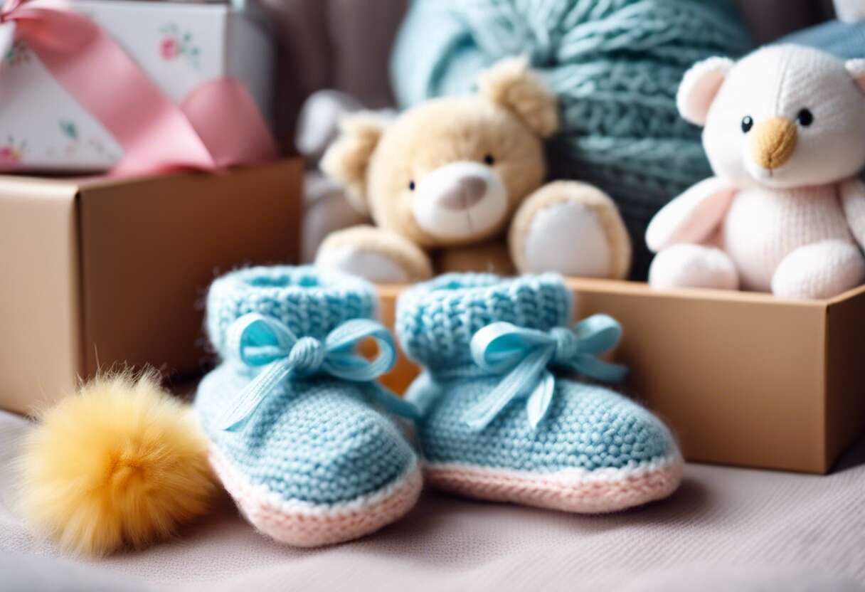 Chaussons bébé et cadeaux de naissance
